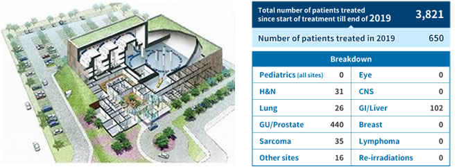 Gunma University Heavy Ion Medical Center / Quantity of heavy ion radiotherapy for different diseases